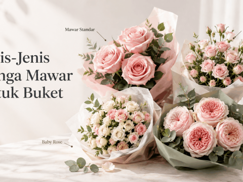 Jenis-Jenis Bunga Mawar untuk Buket: Baby Rose, Spray Rose hingga Garden Rose