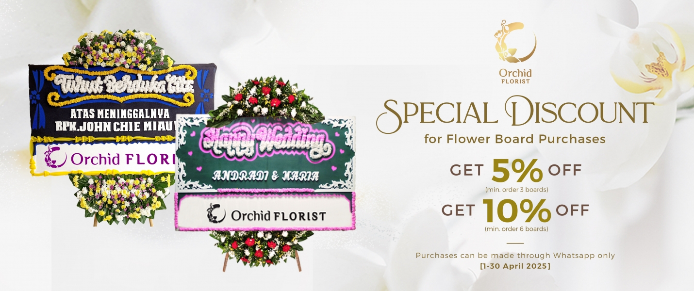 Promo Bunga Papan April'25