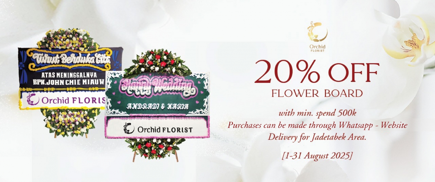 Promo Board Flower August'25