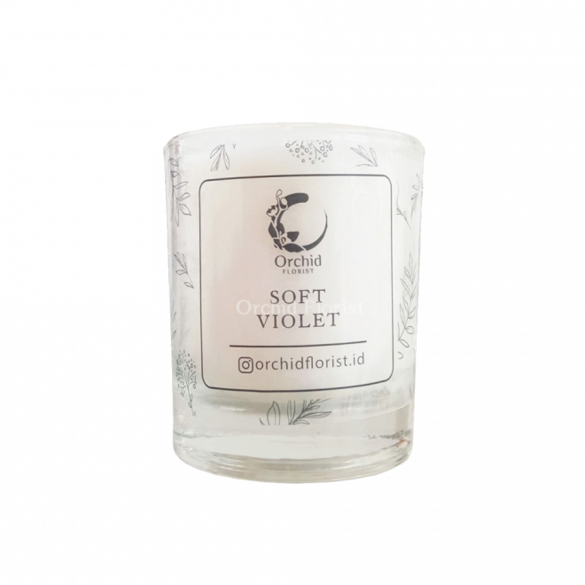 Orchid Scented Candle Soft Violet