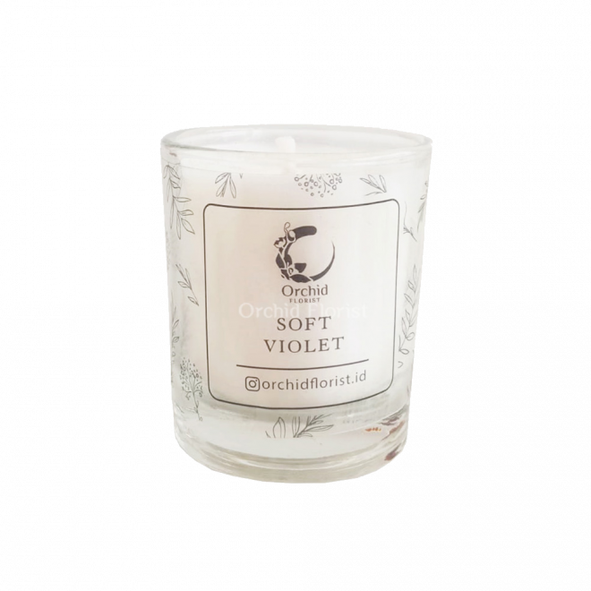 Orchid Scented Candle Soft Violet
